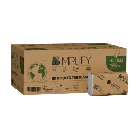 Asciugamano piegato a V in pura cellulos conf. 20 pz da 206 ff bianco – 421822