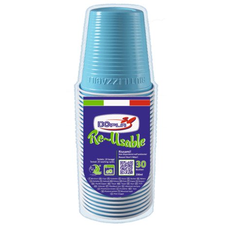 Bicchieri in PS Dopla Reusable 230 ml t 22704