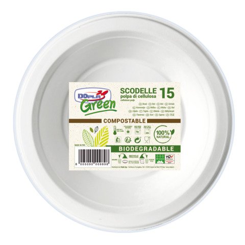 Scodella in polpa Dopla Green 450 ml bia 07746