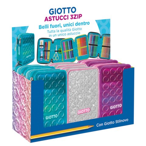 Espositore 6 astucci 3 zip Giotto Shiny  F963100