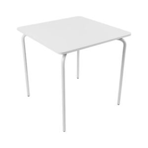 Tavolo da esterno acciaio ORTE Fisso Bianco caldo (70x70x71cm) TB0005