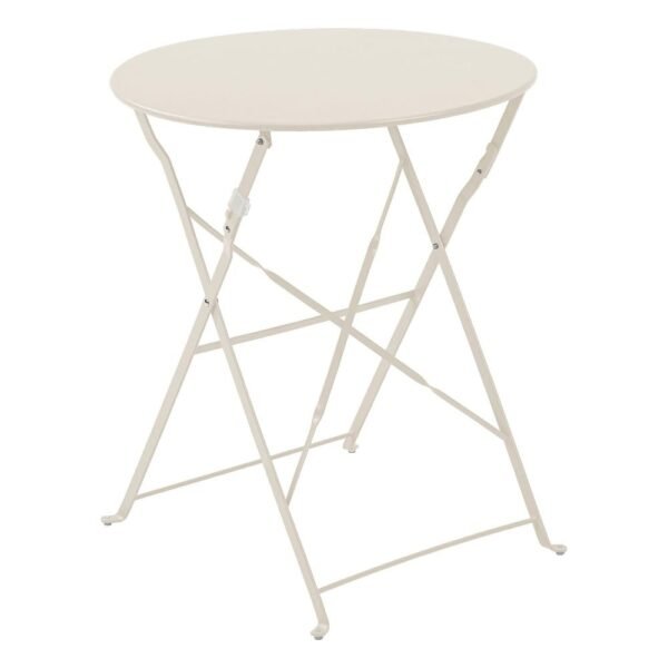 Tavolo da esterno acciaio KARL Fisso Bianco caldo (60x71cm) TB0001
