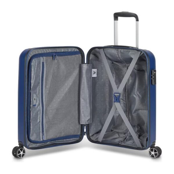 Trolley cabina rigido tg. S (40Lt) 4 ruote (40x20x55cm) ELECTRON 2.0 blu 41311323 - immagine 5