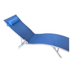 Lettino prendisole acciaio OSCAR Azzurro KZ013