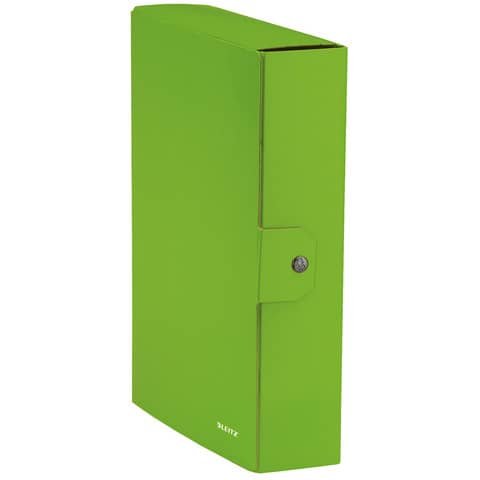 Scatola portaprogetti Leitz WOW in carto lime metallizzato 39670054