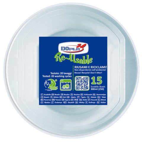 Scodelle in PS Dopla Reusable 300 ml tra 08142