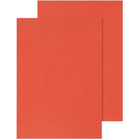 Copertina per rilegatura Q-Connect A4 250 g/m² rosso goffrato Conf. 100 pezzi – KF00499