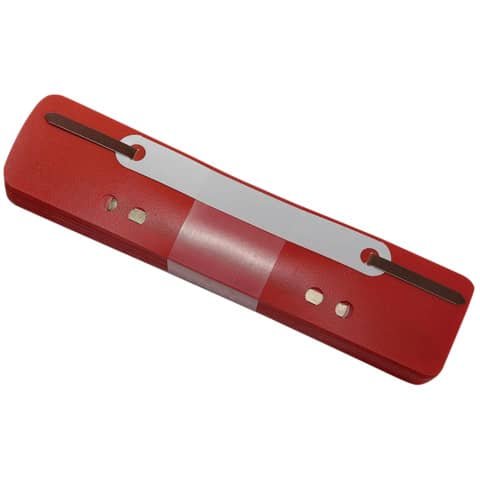 Pressini fermafogli Q-Connect 34×150 mm rosso conf. da 25 – 2012500310