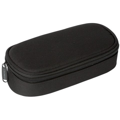 Astuccio ovalino small con cerniera Donau – 21×5,5×10,5 cm nero – 322118023