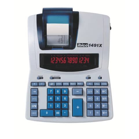 Calcolatrice scrivente termica IBICO 149 bianco/azzurro – IB404207