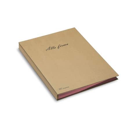 Libro firma 18 intercalari Fraschini Eco 24×34 cm in carta riciclata avana – 618-ECO-D