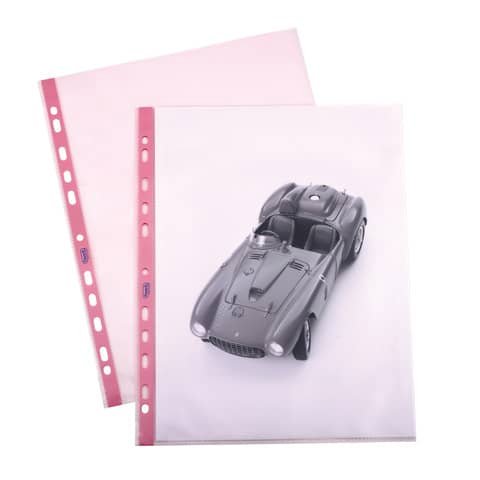 Buste a foratura universale lisce FAVORIT Art Superior 22×30 cm rosa conf. da 25 – 100206799