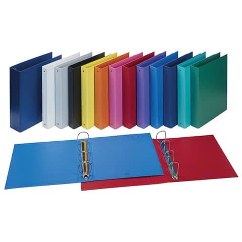 Raccoglitore FAVORIT Europa 29,5×32 cm 4 anelli tondi Ø 50 mm rosso 100460443