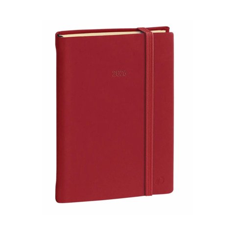 Agenda giornaliera 2026 Quo Vadis Daily 21 Prestige Silk 13×21 cm rosso – 37501426MQ