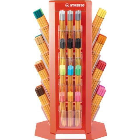 Espositore 480 fineliner Stabilo Point 88® 0,4 mm – colori assortiti – 88/480-01