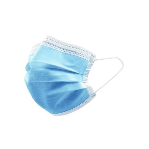 Mascherine chirurgiche monouso da bambino 3 veli azzurre tipo II – marchio CEE 93/42 – conf. 10 pezzi