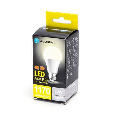 Lampadina LED A60 E27 12W – 1170 lumen Aigostar luce naturale B10105MQD