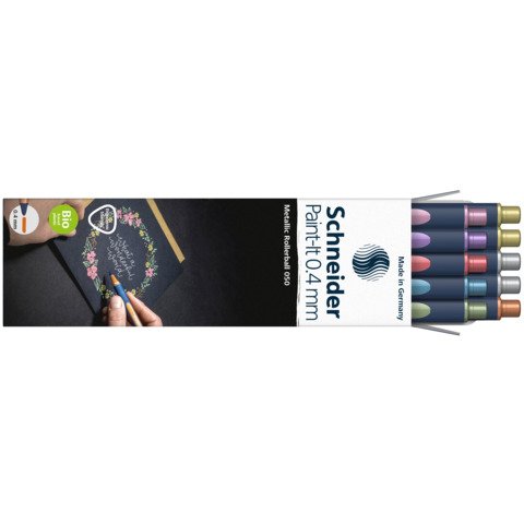 Rollerball Schneider Paint-It 050 conf. 10 colori metallici – P700497