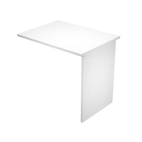 Allungo scrivania gamba pannello in melaminico in tinta 80x60xH.72 cm Presto bianco – ALL-PR-3