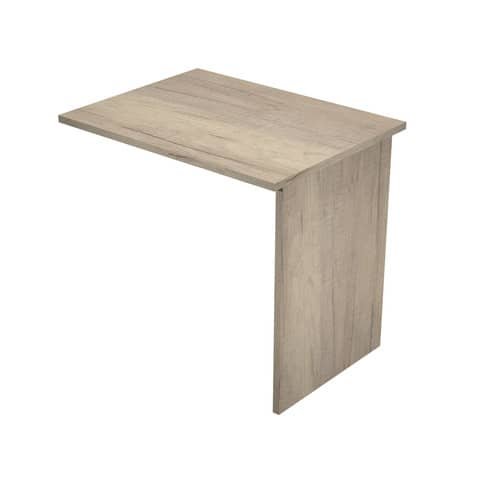 Allungo scrivania gamba pannello in melaminico in tinta 80x60xH.72 cm Presto rovere canadese – ALL-PR-J