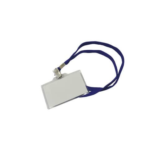 Cordoncini con clip in metallo – 30 cm blu – conf. 50 pz – 155Y