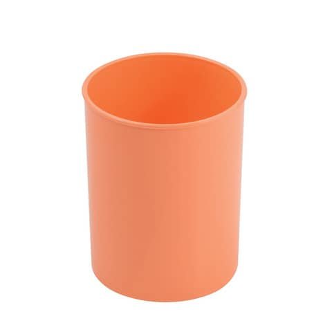 Portapenne rotondo in PP Donau Ø 7,5 x H.9,5 cm – 100% riciclabile – arancione pastello – 3132101PL-12