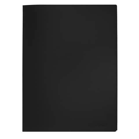 Portalistini in polipropilene con 30 tasche Q-Connect formato A4 – nero opaco – KF01256