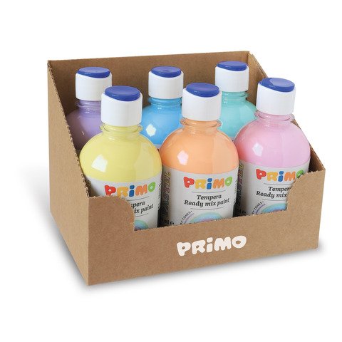 Tempera pronta pastello Primo con tappo  assortiti – 2002BRPASS