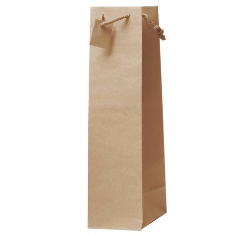 Borsa portabottiglie Decoration in carta kraft avana – 11,5+11,5xH.42 cm – conf. 10 pz – BCA338NA