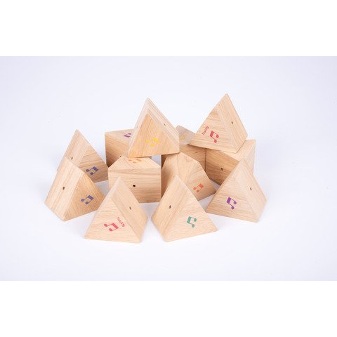 Coppie di prismi triangolari Commotion TickiT – conf. 12 pz – da associare in base alla sonorità – 73277