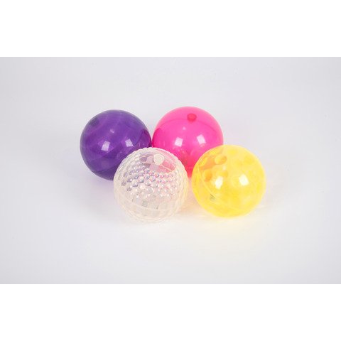 Palle luminose in gomma Commotion TickiT D. 10 cm – conf. 4 pz – colori assortiti 72207