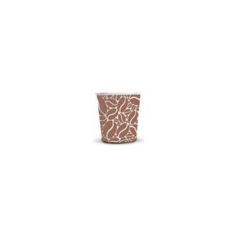 Bicchieri in carta e PE Dopla Green serigrafati ”MOKA” – 180 ml / 6 oz bianco – conf. 50 pz – 42196