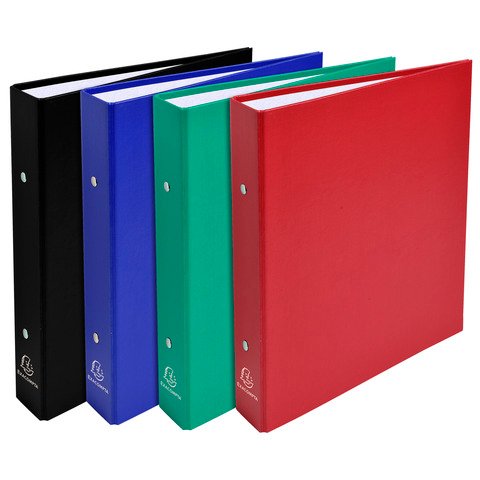 Raccoglitori foderati PPL Exacompta 23×21 cm – anelli tondi Ø 25 mm colori assortiti – 51070E