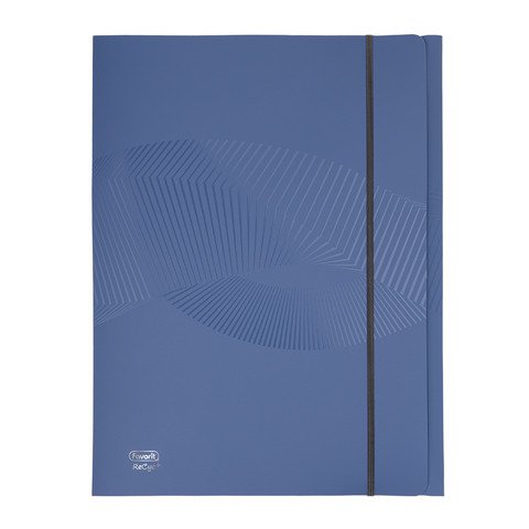 Cartelletta Favorit a tre lembi recycled 124×33 cm azzurro 400159167