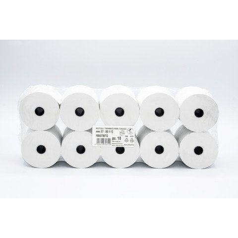 Rotoli registratore di cassa Rotolificio Pugliese Exclusive BPA FREE conf. 10 pz 57 mm x 80 m – NBA5780TQ