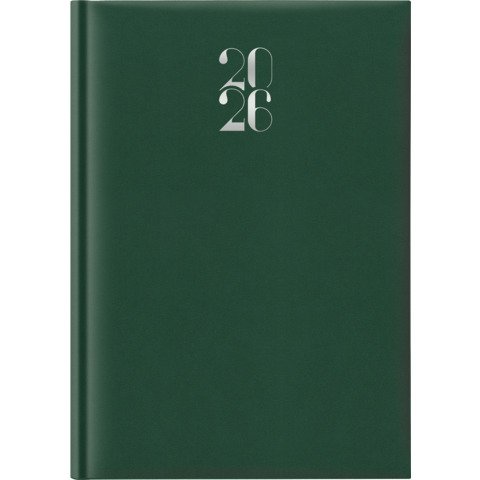 Agenda 2026 settimanale A4 21×29,7 cm gommato verde 26-055500404C