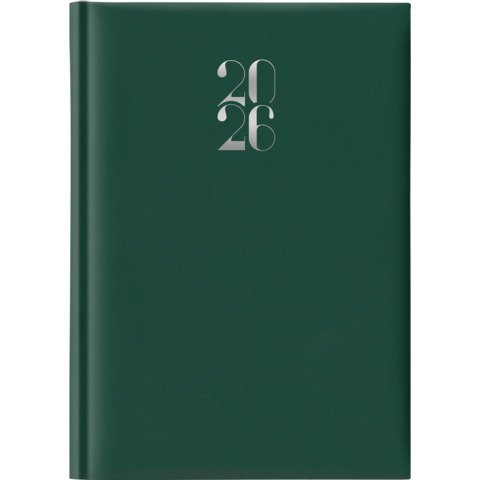 Agenda 2026 giornaliera gommato s/d sep. 14,3×20,5 cm verde 26-628B00404C