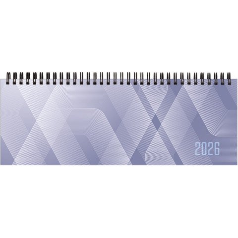 Planning 2026 settimanale c/spirale carta 28,8×11,7 cm azzurro 26-023007505C