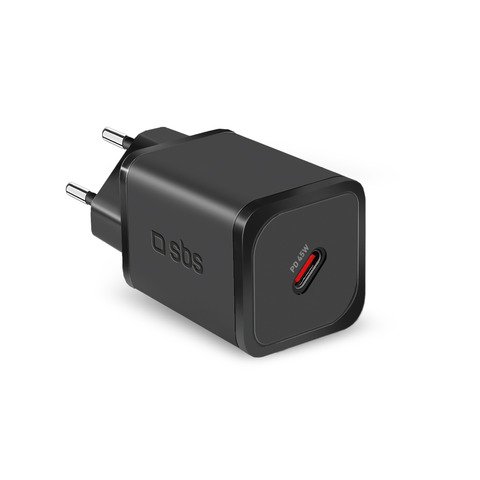 Caricatore da parete SBS 1xType-C 45W – nero TETRGAN1C45W