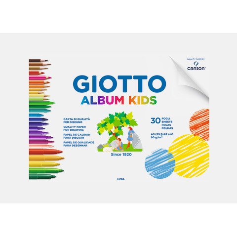 Album Giotto Kids A3 30 ff grana fine conf. 5 pz 90 g – F580300