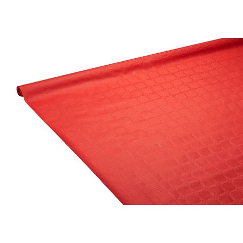 Tovaglia a rotolo Le Nappage 1,18×25 m in carta damascata rosso 9058