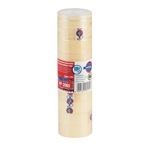 Nastro adesivo Eurocel PP2000 conf. 10 pz – 15 mm x 10 m – 001092147