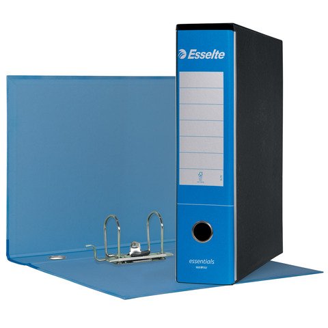 Registratore protocollo Esselte Essentials G75 23×33 cm dorso 8 cm azzurro – 390775800