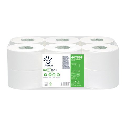 Carta igienica Papernet mini jumbo conf. 12 rotoli – 2 veli 407568
