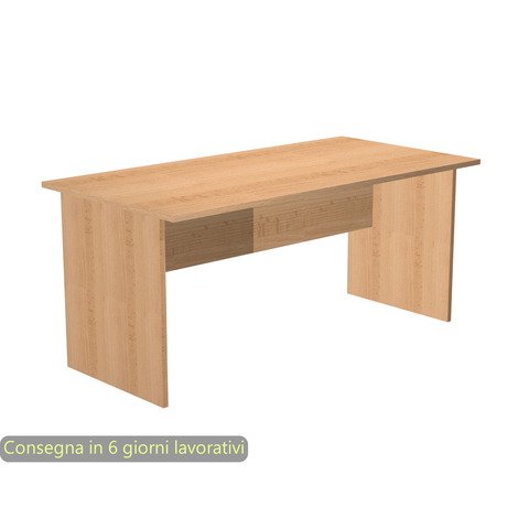 Scrivania linea Presto Artexport 180x80xH.72 cm gamba a pannello in melaminico faggio – 005PAN/6
