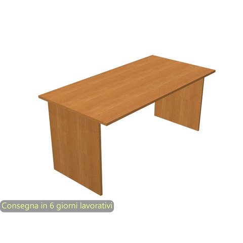 Scrivania linea Presto Artexport 180x80xH.72 cm gamba a pannello in melaminico noce chiaro – 005PAN/4