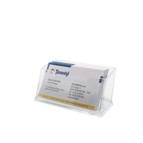 Porta biglietti da visita acrilico Tecnostyl ad 1 tasca trasparente BCH05
