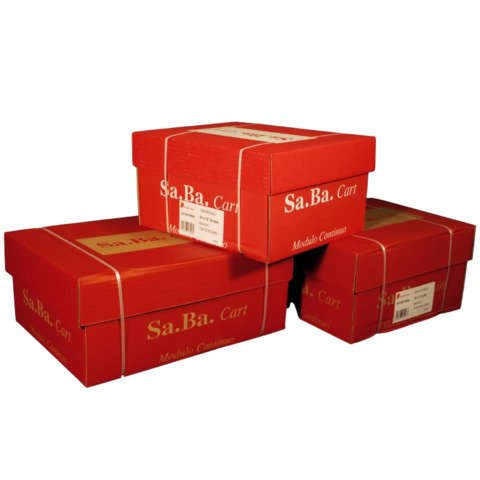 Moduli continui in carta bianca Sabacart 24×11” 60 g/m² piste staccabili – conf. 2000 fogli – S01240116000