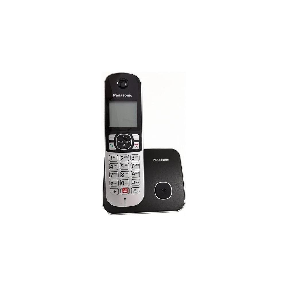 Cordless Singolo Dect Black e Silver KX TG6851JTB