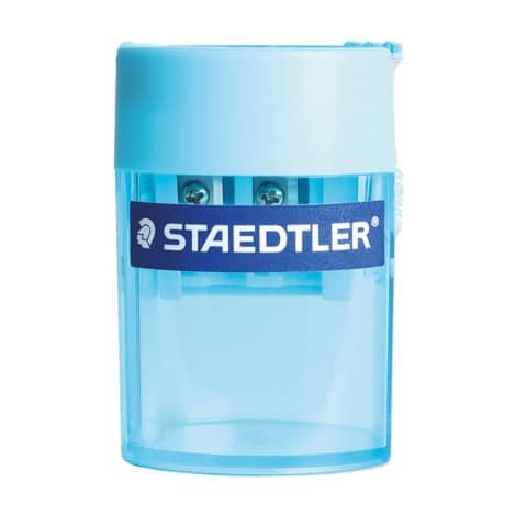Temperamatite con contenitore Staedtler Noris a 2 fori 512 006 cyan verde Tiffany – 512 006-37